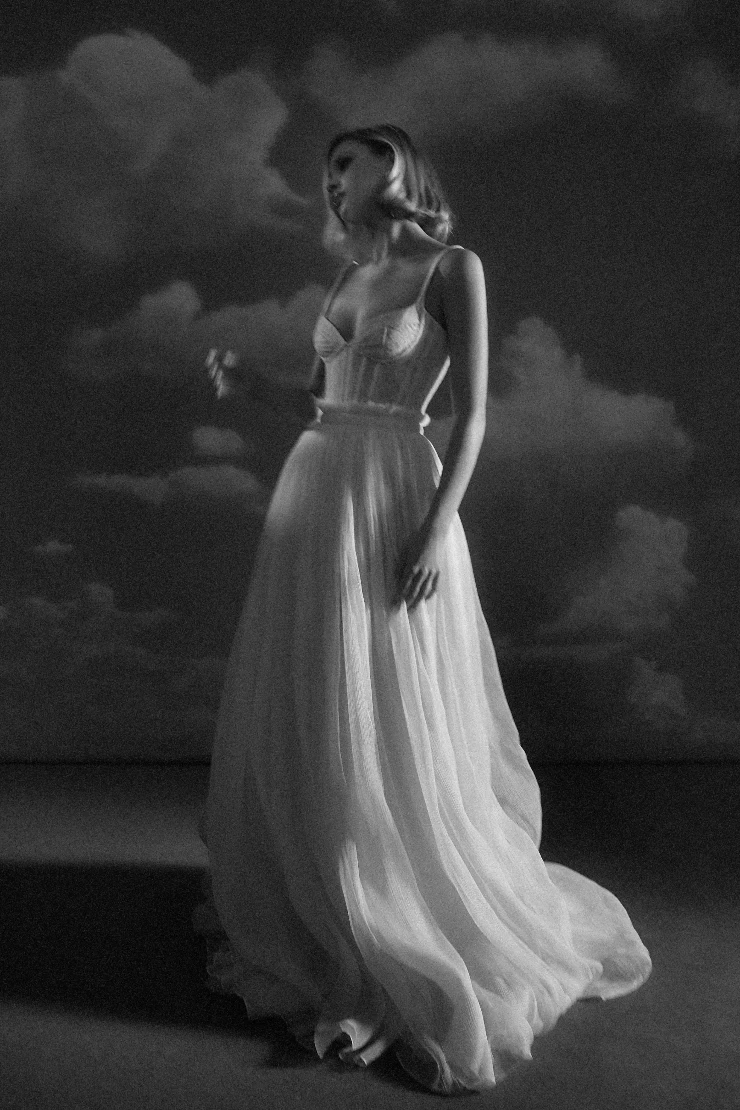 sarah seven wedding dress Sarah Seven Scout Bridal Golden  Nearly Newlywed